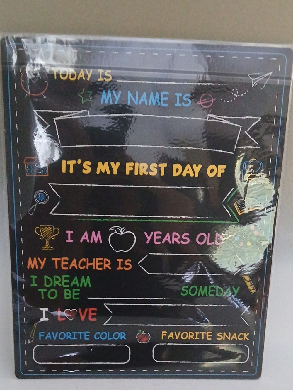 First Day/last Day of School Chalkboard Sign